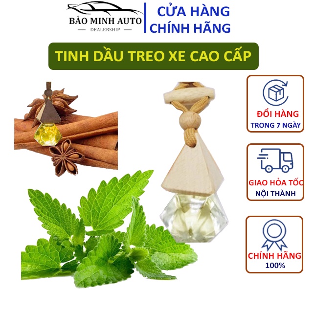 [Mã LIFEAUMAY giảm 10% tối đa 30k đơn 150k] Tinh Dầu Treo Xe Ô Tô Mộc Nhiên, 20 Hương Tự Nhiên, Thơm Mát