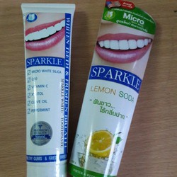 Kem đánh răng Sparkle White, Coffee & Tea, Lemon Soda, Gum care - Nhập khẩu Thái Lan