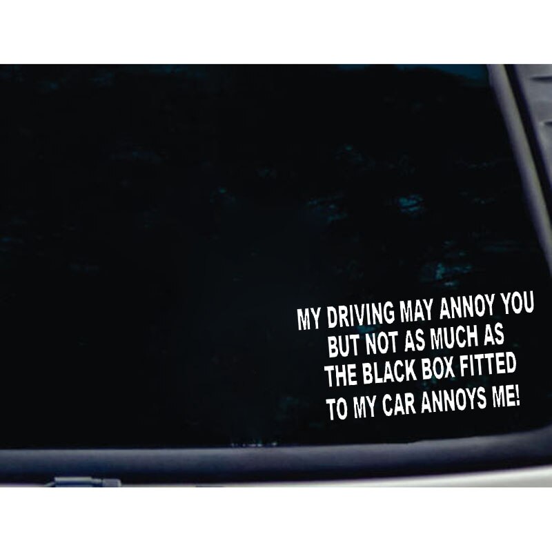 Decal Dán Trang Trí Xe Hơi In Chữ &quot;My Driving May Annoy You&quot; 17cmx8.2cm