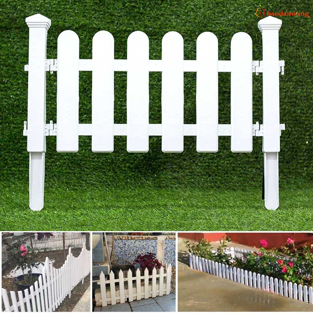 Hàng rào nhựa PVC màu trắng phong cách châu Âu trang trí sân vườn