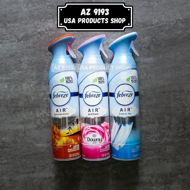 Xịt thơm phòng Febreze 250g hàng mỹ là dòng nước hoa xịt phòng giúp thơm phòng và khử mùi nhà vệ sinh - Az9193