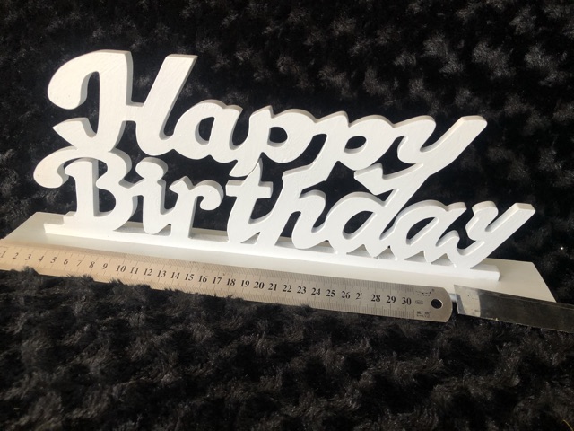 Bảng Gỗ Viết Chữ Happy Birthday 15x40cm