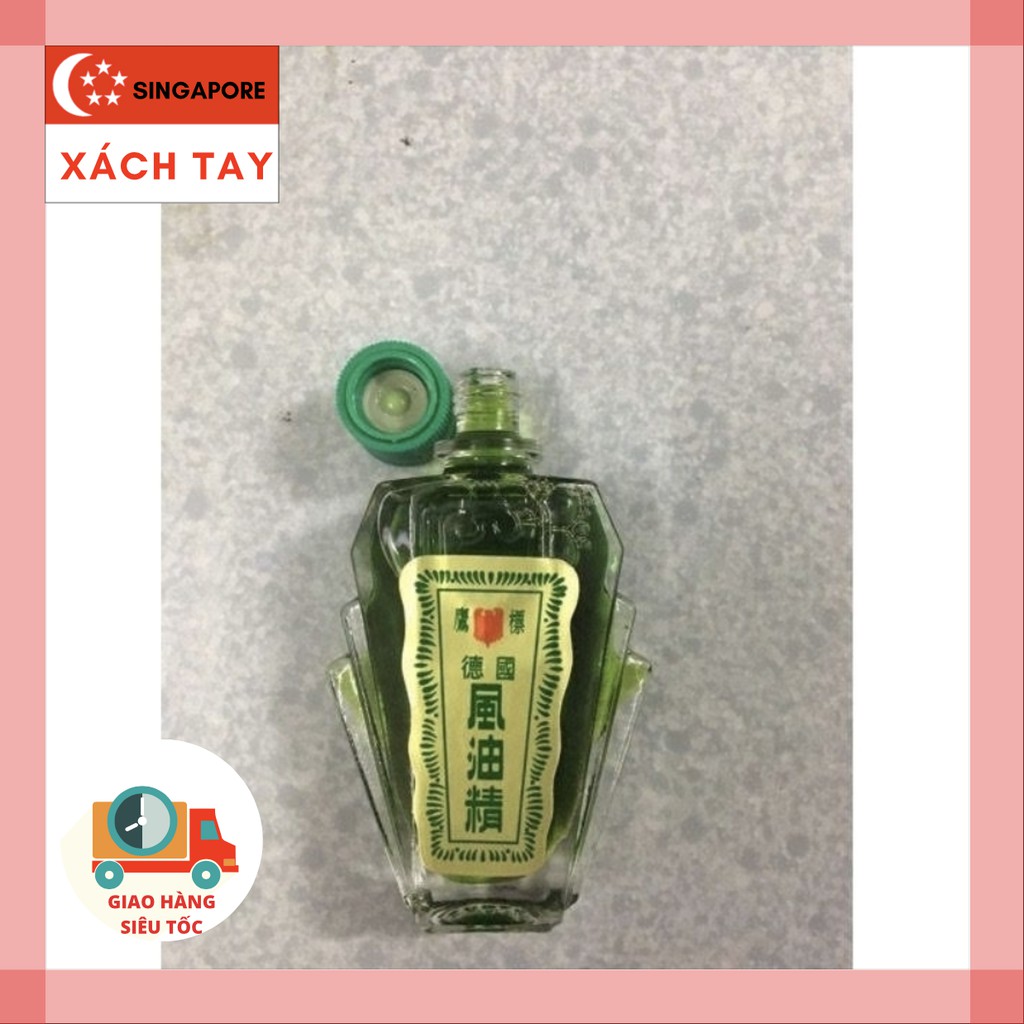 🇸🇬XÁCH TAY🇸🇬Dầu Gió Xanh Con Ó 2 Nắp 24ml SINGAPORE EAGLE BRAND MEDICATED OIL CHÍNH HÃNG