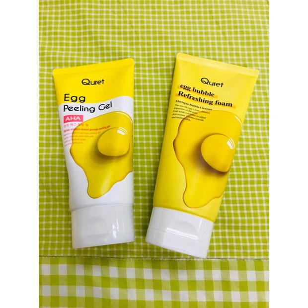 Tẩy Tế Bào Chết Chiết Xuất Trứng Gà QURET EGG PEELING GEL_Mỹ phẩm Hàn Quốc chính hãng