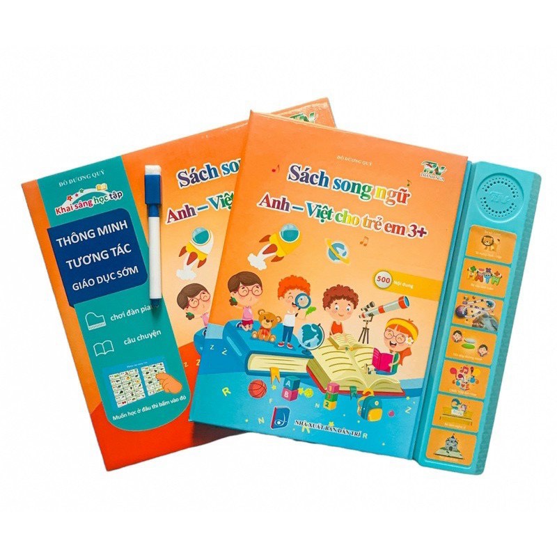 Sách Điện Tử Song Ngữ, Sách Điện Tử Thông Minh Cho Bé Phiên Bản Mới Nhất 2022 Nâng Cấp
