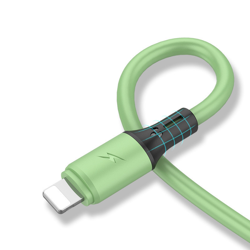 KAXOE 2.4A Liquid Silicone Data Cable Fast Charging Micro Usb / Type-C iPhone (0.25M)
