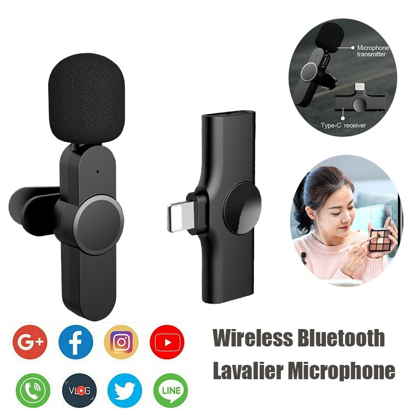 Micro không dây kết nối bluetooth có giắc cắm Type-C dùng để chơi game trên điện thoại