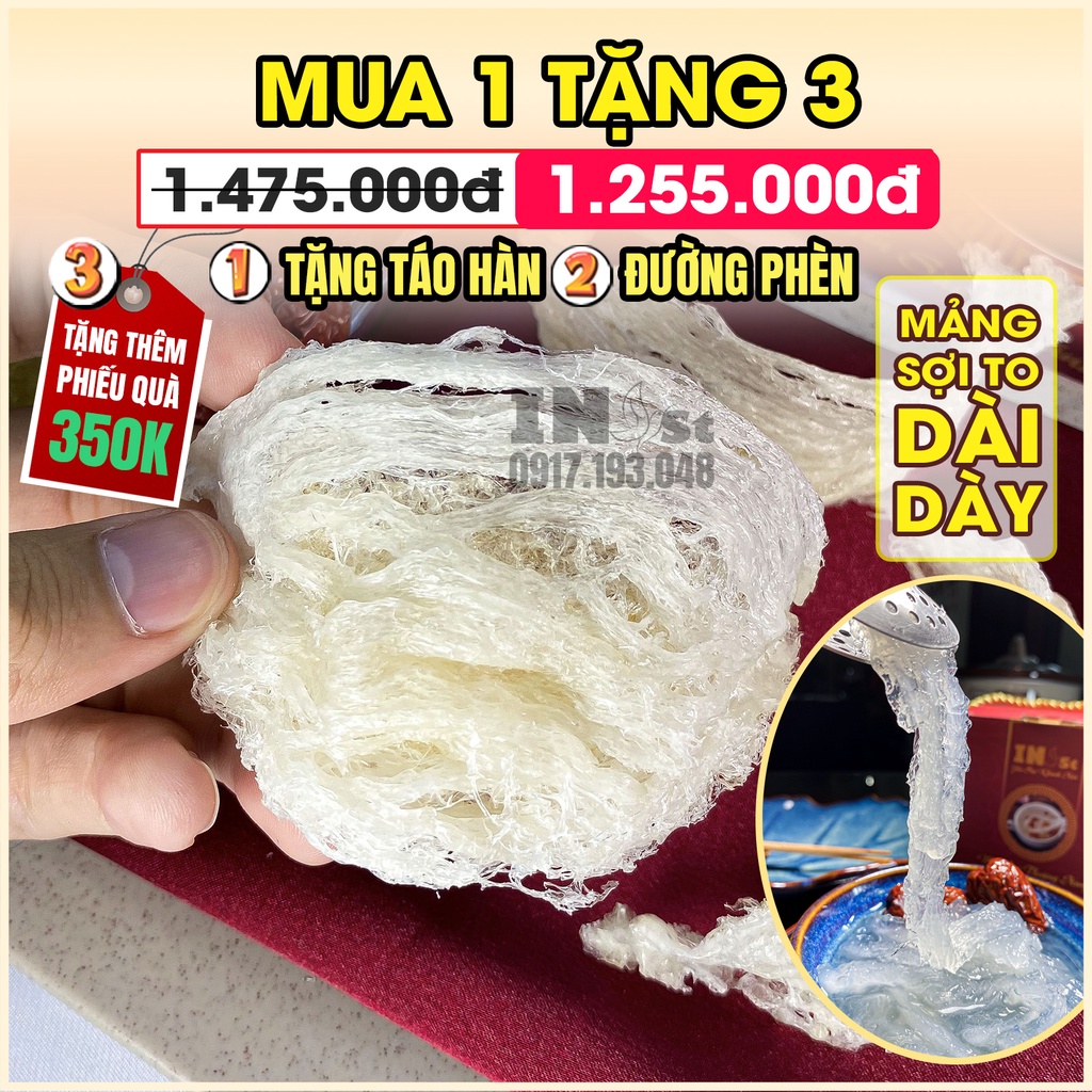 24g Yến Rút Lông Khô Nguyên Chất Yến Rút Lông SIÊU SỢI Super Vip - Yến Sào Rút Lông Khánh Hòa INest