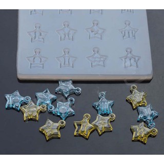 Khuôn đổ trang sức resin hình charm ngôi sao12 cung hoàng đạo