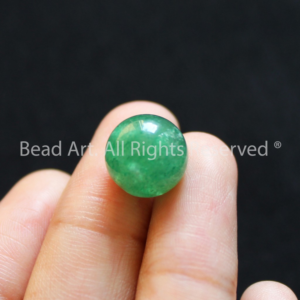 Hạt Đá TA Dâu Tây Xanh 8MM (Green Strawberry), Mộc, Hoả, Phối Vòng Tay, Chuỗi Hạt, Trang Sức S49 - Bead Art