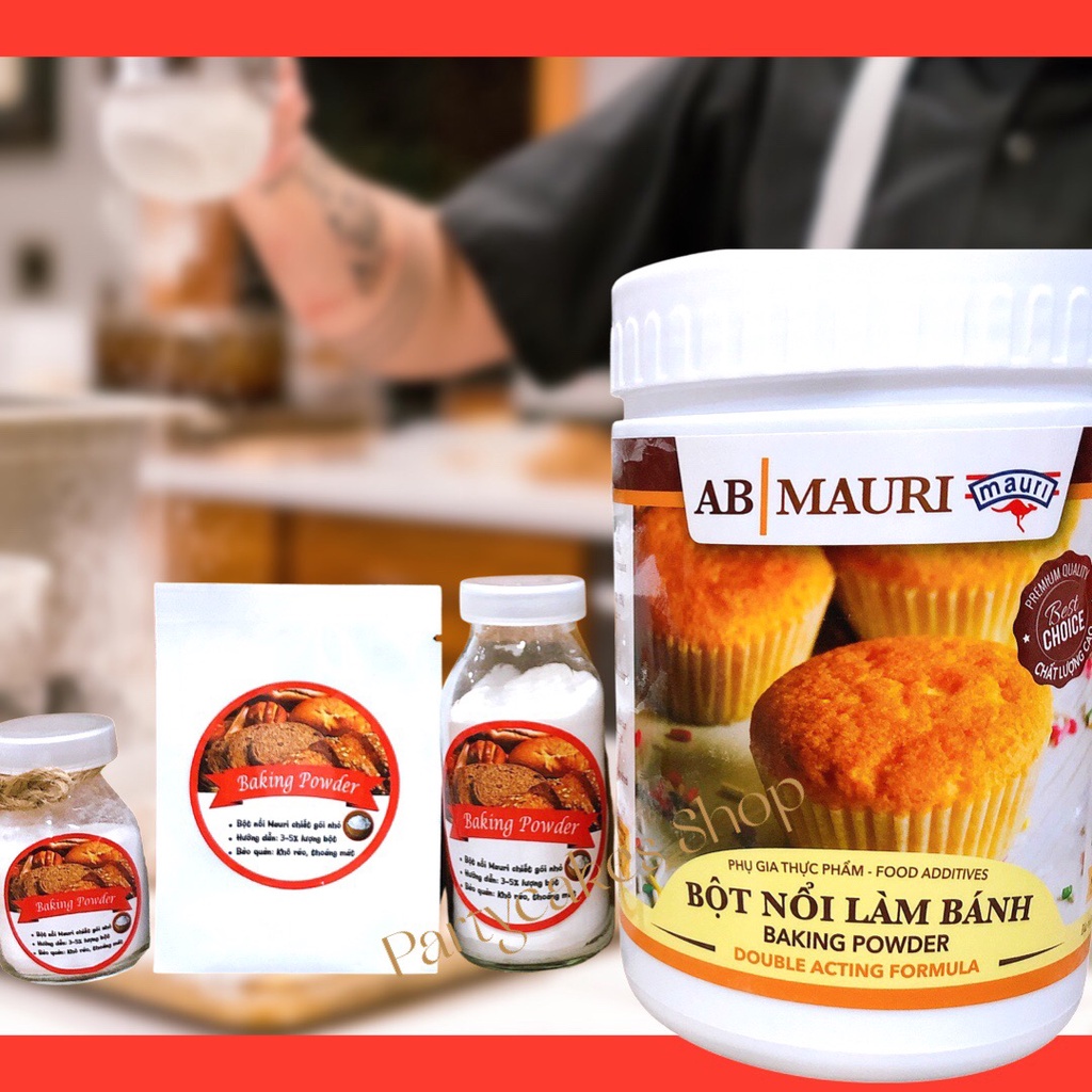 Combo làm bánh tiện dụng Bột mì + Men nở + Bột nổi Thương hiệu Vimaflour và AB Mauri