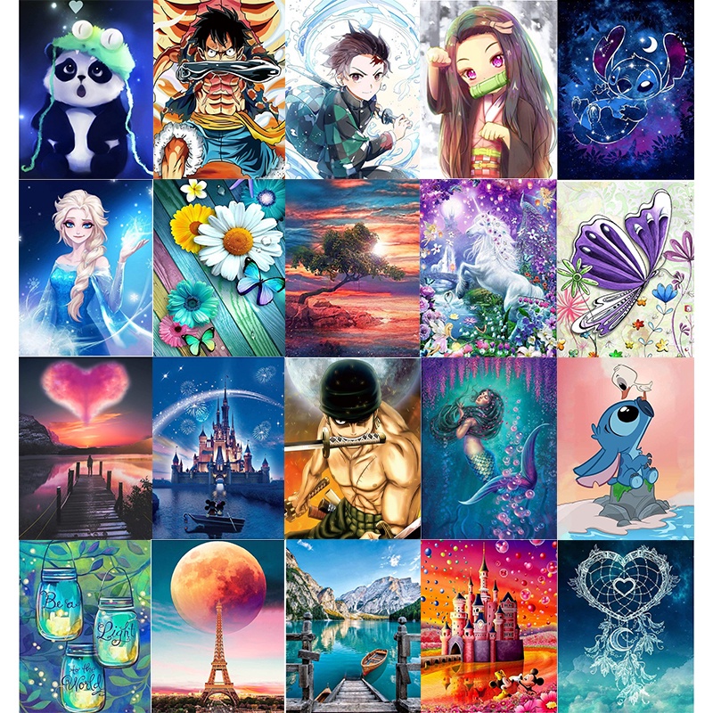 Bộ Tranh Đính Đá 5d Tự Làm 40x50cm Hình &quot;Do It Yourself&quot;