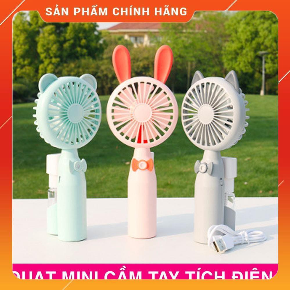 Quạt phun sương cầm tay mini Hàn Quốc cực cute, cực mát xua tan nắng nóng