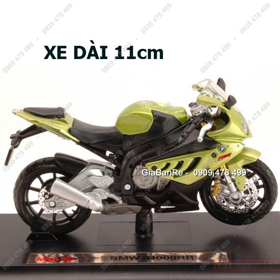 Xe Mô Hình Moto Bmw S1000rr Tỉ Lệ 1:18 - Maisto - Xanh Cốm - 8759