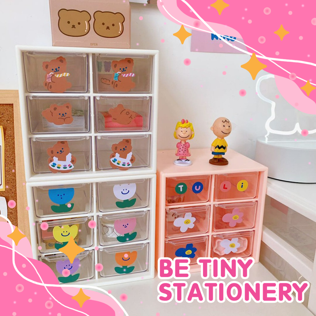 Tủ đựng trang sức mini đa năng nhiều ngăn trong suốt Be Tiny