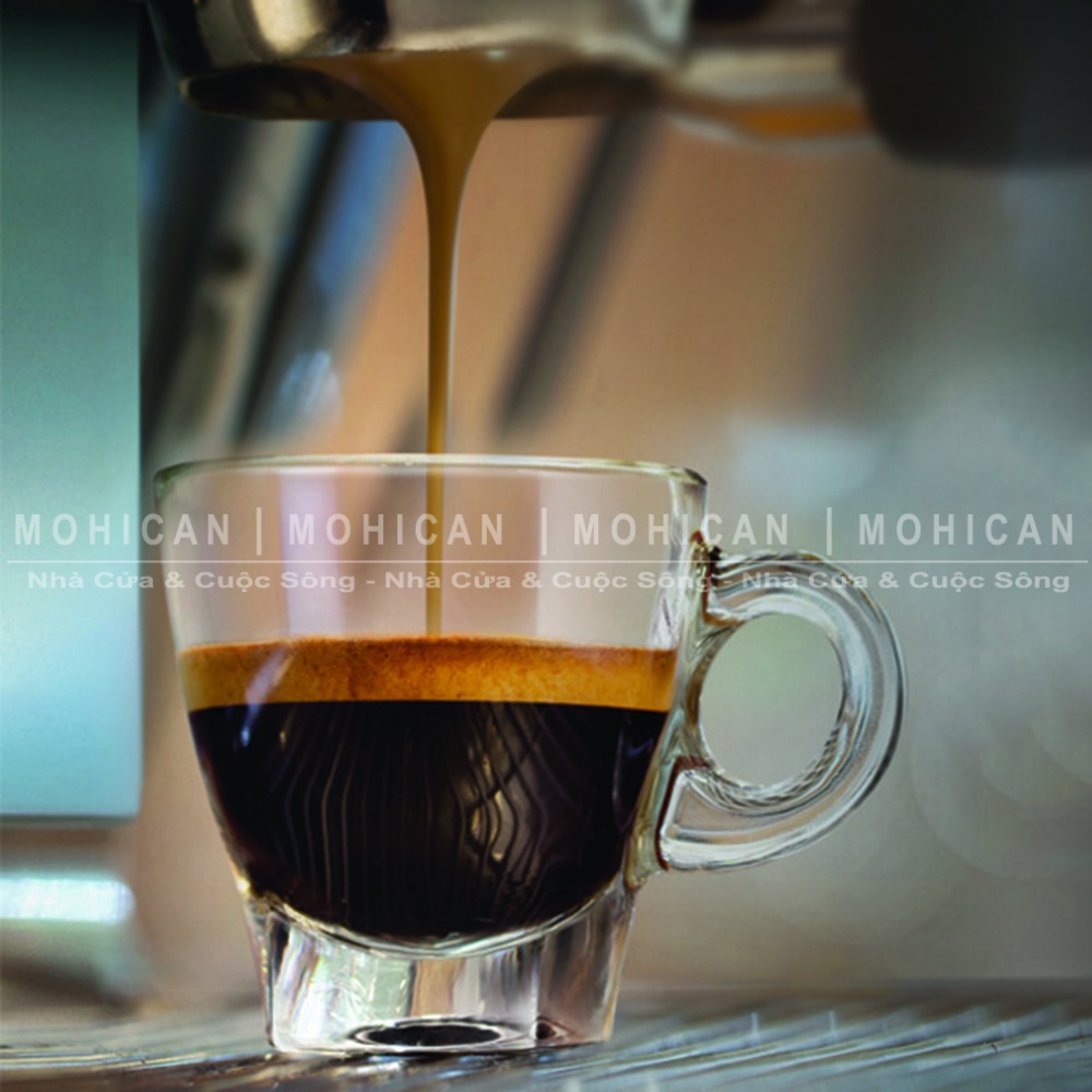 Ly thủy tinh có quai Ocean Cafe Espresso Cup 70ml, cốc thủy tinh nhỏ Thái Lan dễ thương uống trà, cà phê OCEG-P02442