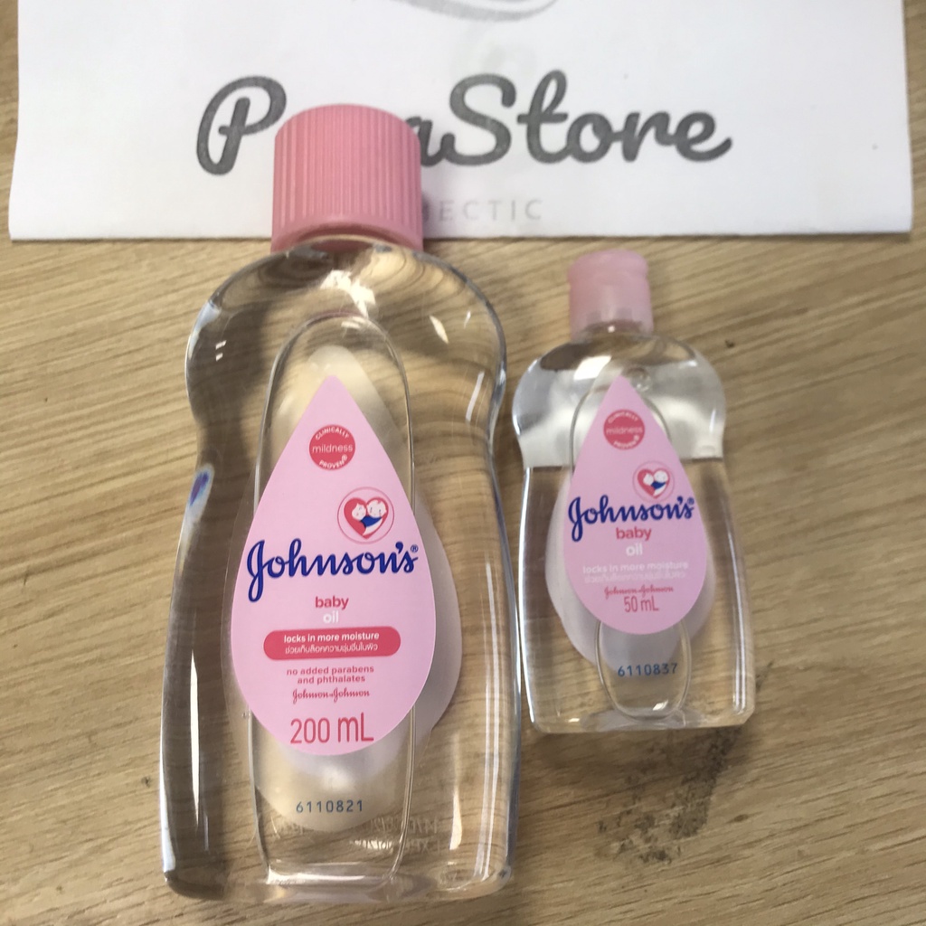 Dầu xoa bóp ,Massage cho bé JOHNSON Baby Oil 200ml - 50ml