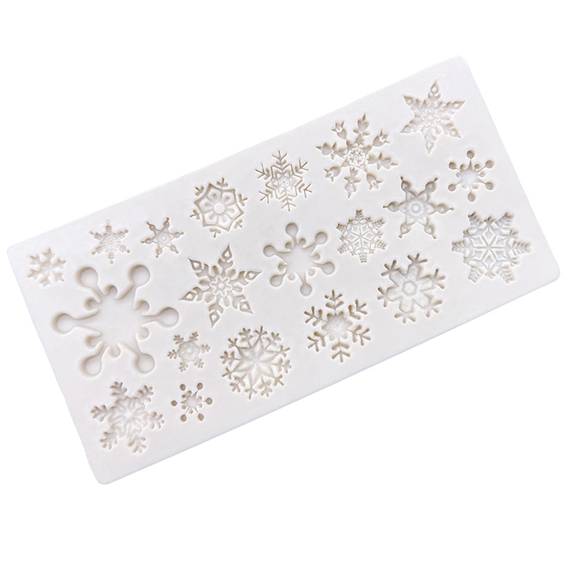 Khuôn Silicone Làm Bánh Hình Bông Tuyết Xinh Xắn