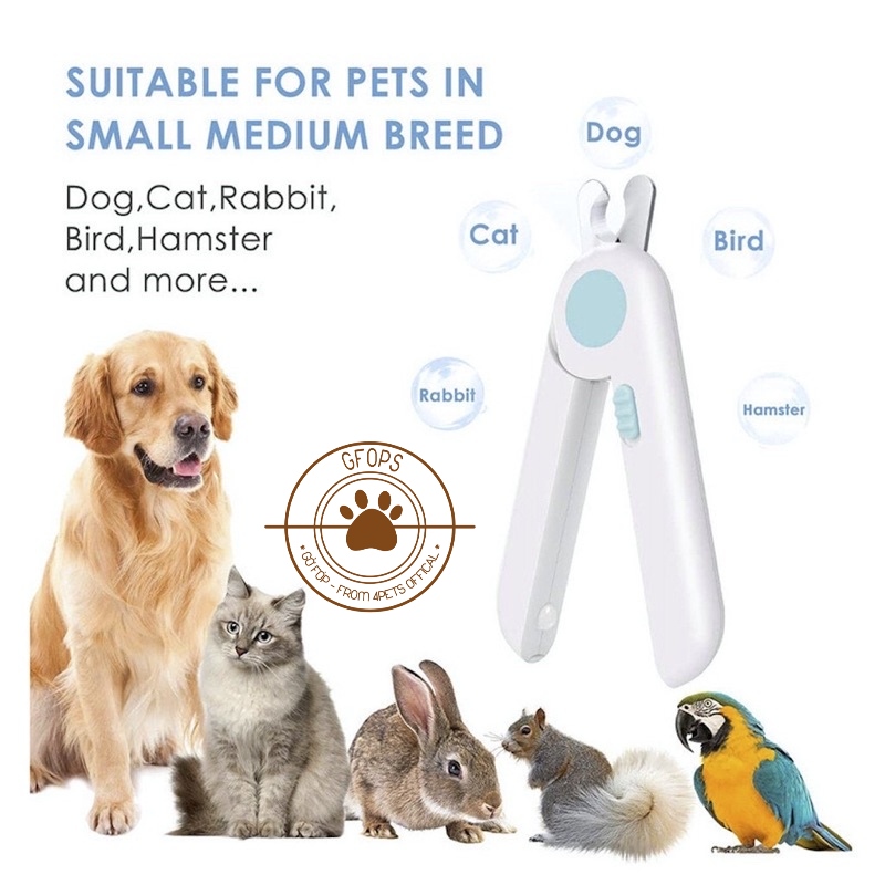 Kìm LEDY cắt móng chó mèo | Đèn chiếu tuỷ, nhìn rõ ràng, ,cắt an toàn - 4pets official