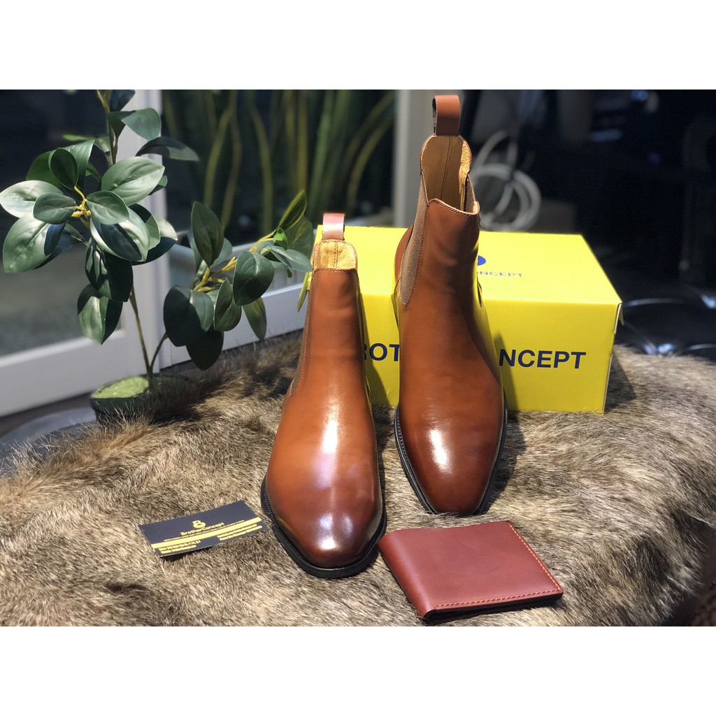 Giày Tây Alexander Chelsea boots Nâu | BigBuy360 - bigbuy360.vn