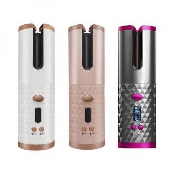 Máy uốn tóc làm xoăn tóc mini tự động sạc điện không dây