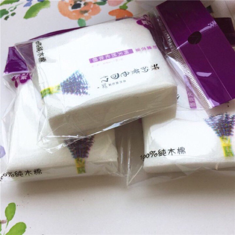 Gói 50 miếng bông tẩy trang siêu dai tự nhiên xuất nhật