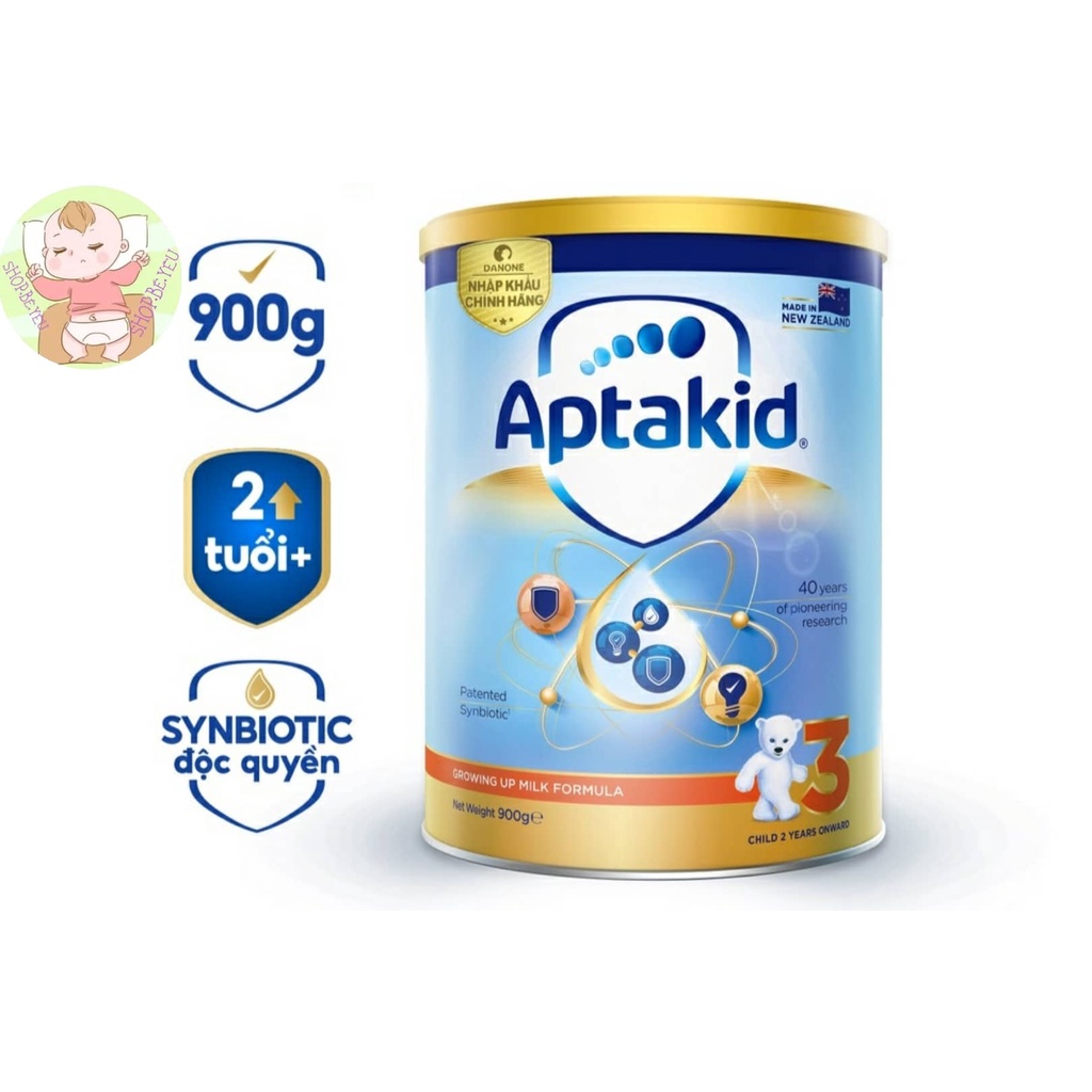 Sữa bột Aptakid New Zealand hộp thiếc (900g)