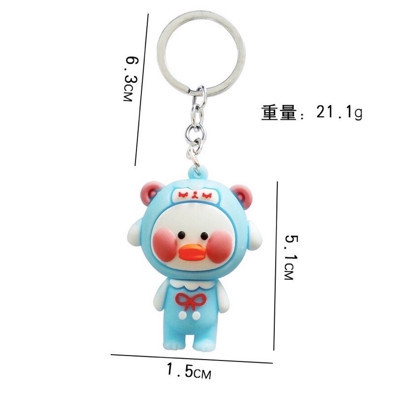 Móc Khoá Hình Vịt Cute Hot Trend Móc Treo Chìa Khoá Silicon Hoạt Hình - Phụ Kiện Balo Túi Xách