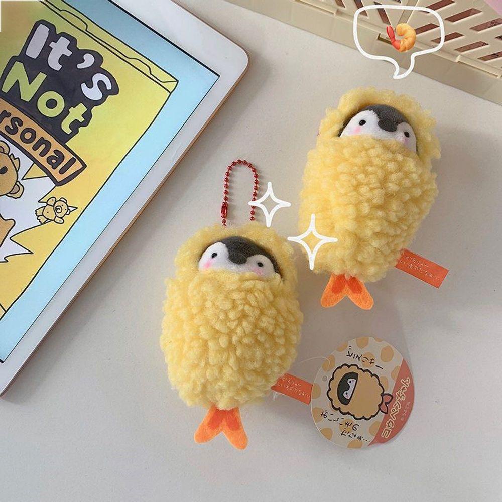 Móc Khóa Hình Búp Bê Nhồi Bông Dễ Thương Phong Cách Nhật Bản