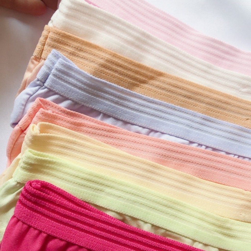 Quần Lót Nữ Chất Cotton Thái Thoáng Khí Kháng Khuẩn Co Giãn Mềm Mịn Ảnh Thật