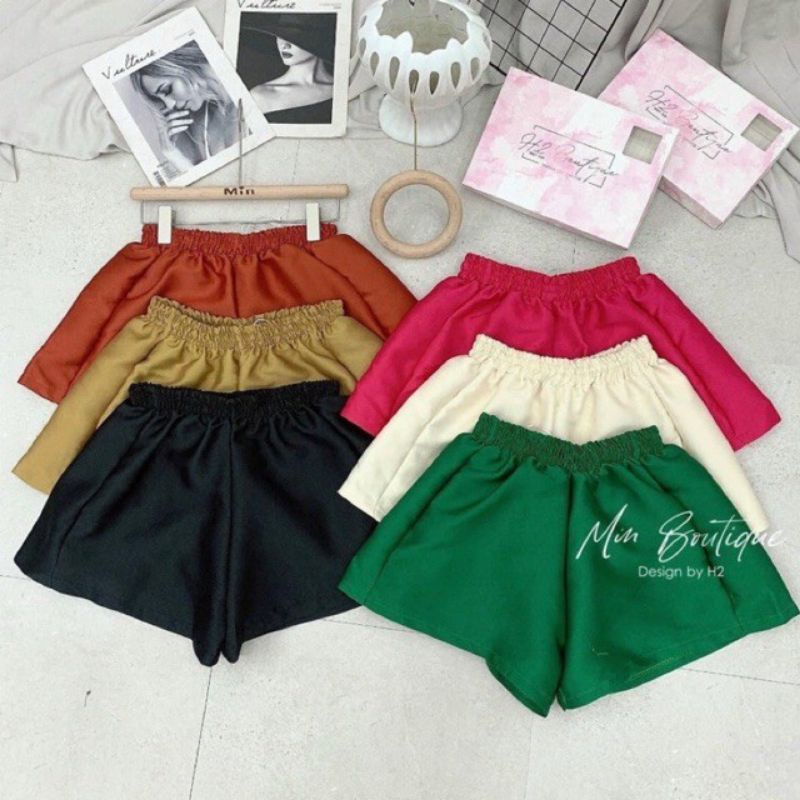Quần short PHỒNG TACTA cạp chun trẻ trung, duyên dáng