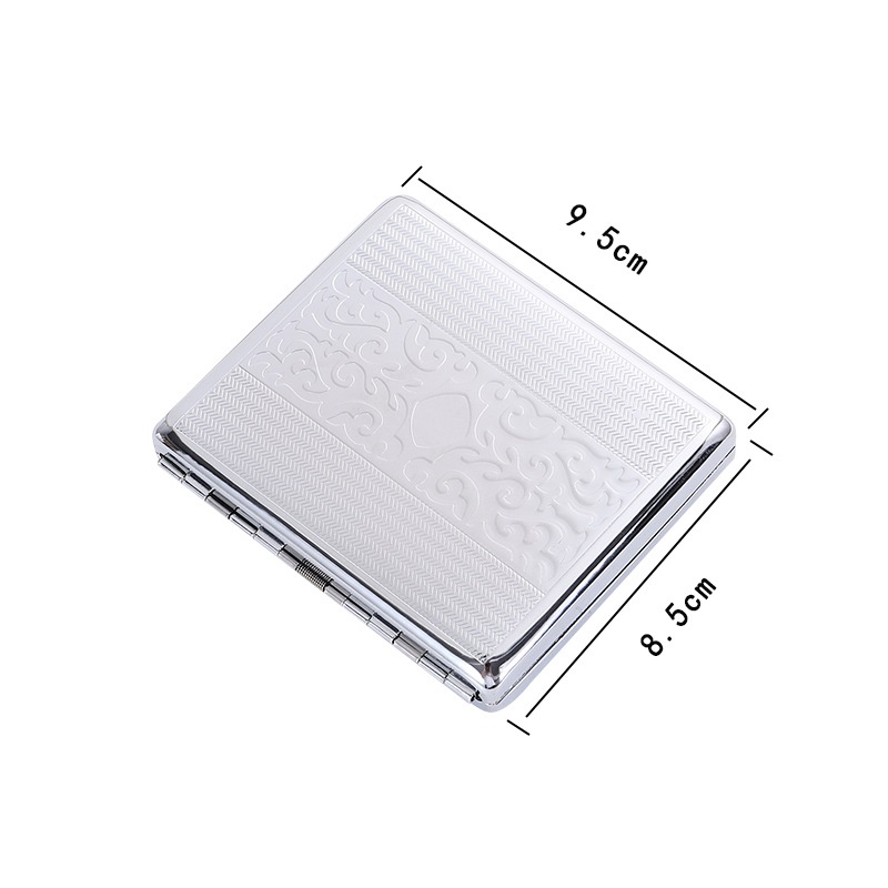 Hộp đựng điếu thuốc lá bằng thép không gỉ thiết kế mỏng sang trọng có hộp