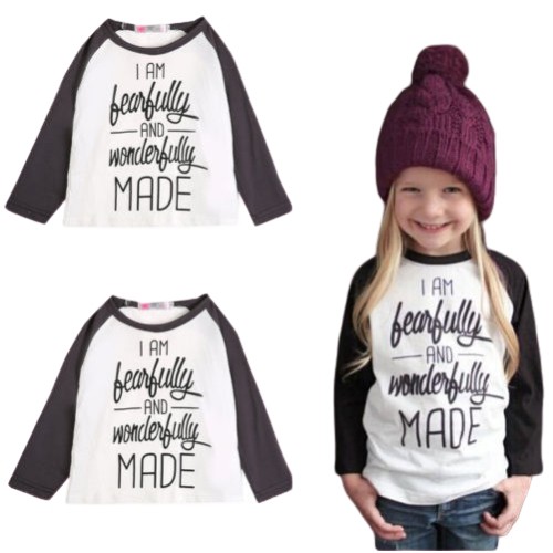 Áo Thun Cotton Tay Dài Cho Bé Gái