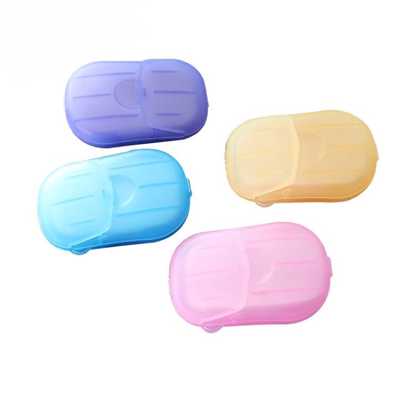 ⚡️𝐅𝐑𝐄𝐄 𝐒𝐇𝐈𝐏⚡️ Hộp 20 Tờ Xà Phòng Giấy Mini Dùng Một Lần