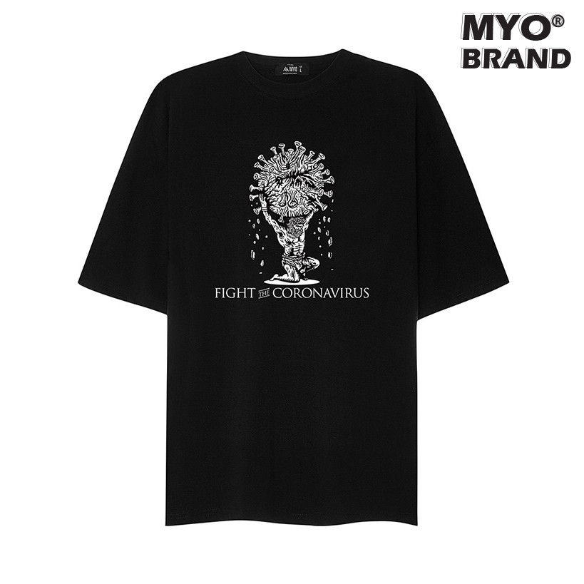 Áo Thun Tay Lỡ Unisex MYO Fight Corona 2722
