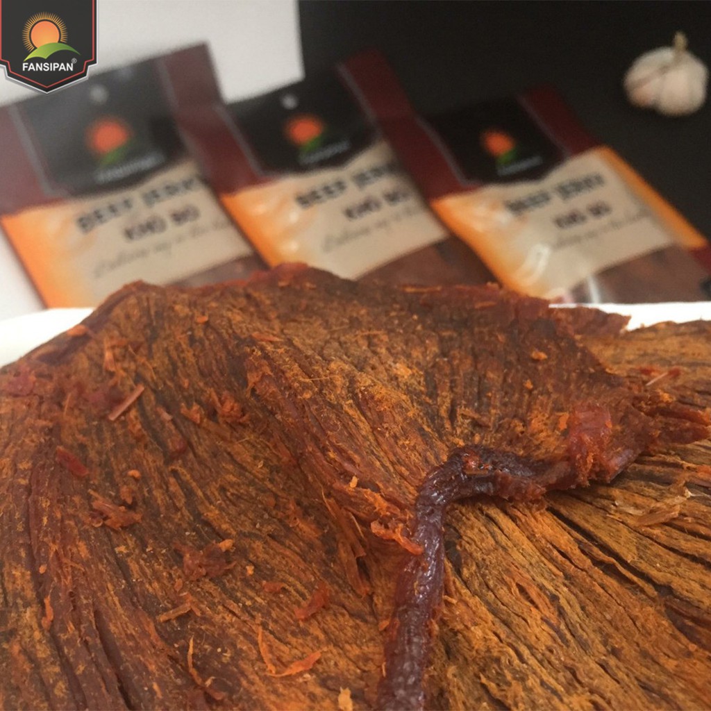 Khô bò miếng mềm Fansipan 50g khô bò miếng bò thật loại 1 khô bò miếng cay, Torao Foods - đồ ăn vặt ngon | BigBuy360 - bigbuy360.vn