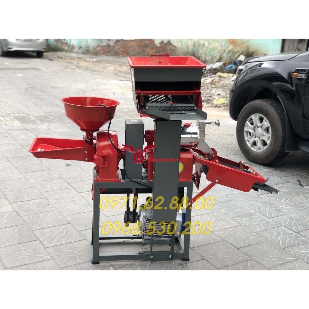 Máy sát gạo có nghiền cám đa năng motor Toàn Phát
