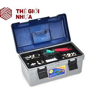 Hộp Đựng Dụng Cụ Đa Năng 2 Tầng Hiệp Thành Plastic 38.0 x 18.5 x H 14.0 (Nhỏ) 322 HI