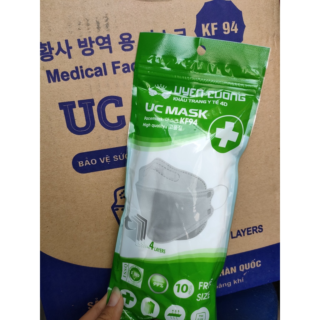 Thùng 300 cái Khẩu trang y tế 4D KF94 UC Mask