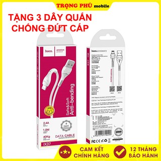 Cáp sạc nhanh IP/samsung/typec  X37 2.4A-Hàng-BH 12 tháng