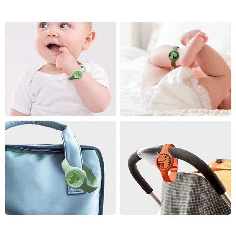 _ Đồng Hồ Tinh Dầu Chống Muối Dây Silicon_ Hình Động Vật _ Đèn Phát Sáng