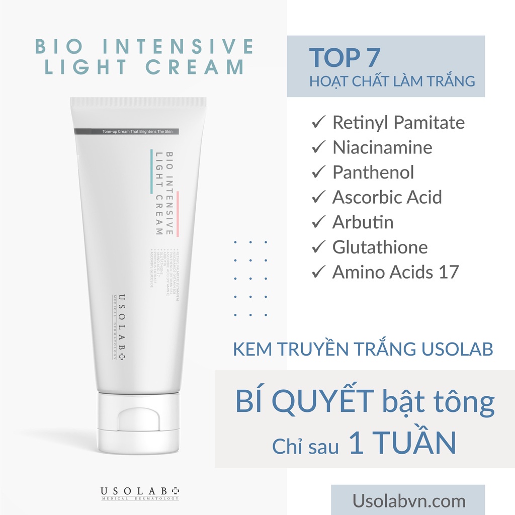 Kem truyền trắng da body Intensive Light Cream Usolab Korea 250ml | BigBuy360 - bigbuy360.vn