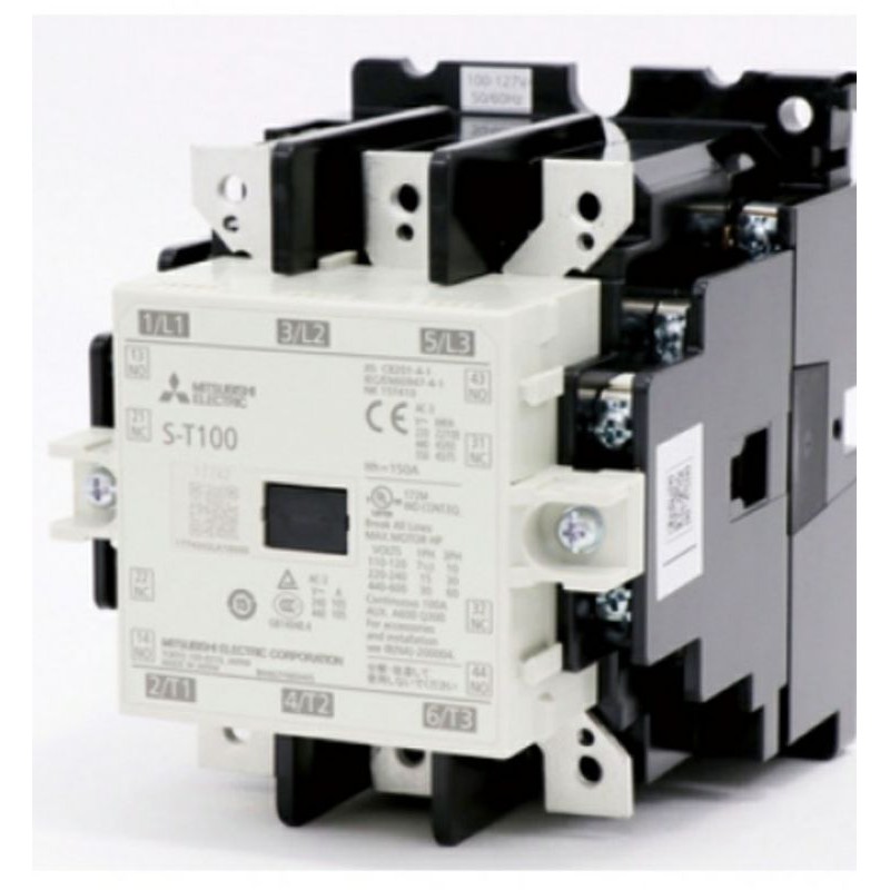 S-T100 Contactor 3 pha 100A Mitsubishi- Khởi động từ S-T100 3 pha 100A AC220V