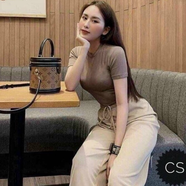 Quần ống rộng culottes tăm dài 95cm siêu Hot