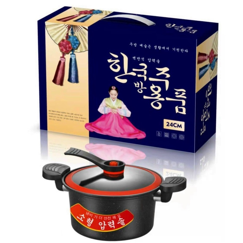 (Hàng L1-24cm) Nồi Chống Dính Đa Năng Dung Tích 3.5 Lít, Nấu Được Bếp Từ, Gọn Nhẹ Dễ Sử Dụng