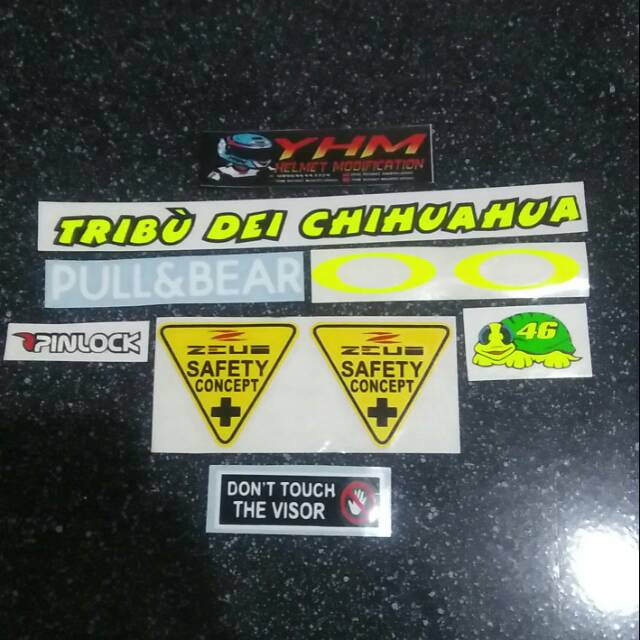 Sticker Dán Trang Trí Xe Hơi Họa Tiết Arai Agv Kyt Shoei Ink Zeus Kbc Nolan Rsv Etc