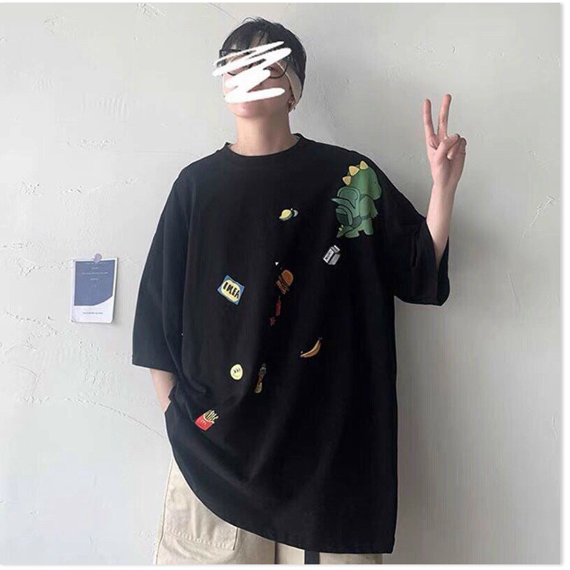 Áo thun tay lỡ form rộng cực đẹp hoạ tiết cutee 2021 KHANH AN FASHION