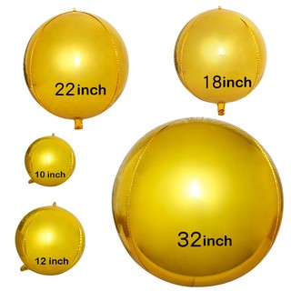Bóng tròn 4D trang trí sinh nhật