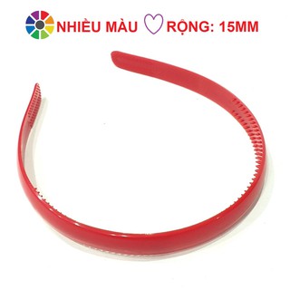 Cài tóc nhựa dẻo 15mm nhiều màu | bcai24
