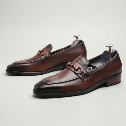 Giày lười da nam cao cấp ERMAND đế phíp da bò thật bảo hành 1 năm - Mã T877